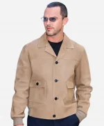 New York City Nicholas Hoult Suede Jacket