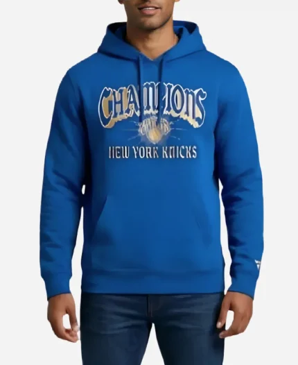 New York Knicks 2026 NBA Finals Champions Fleece Hoodie