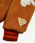 New York Knicks Fanatics NBA Finals Champions 2026 Suede Brown Jacket