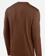 Nike Auburn Tigers 2026 Military Appreciation Dri-FIT Long Sleeve Brown T-Shirt