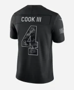 Nike Buffalo Bills James Cook III Salute to Service Dri-FIT Black Jersey