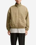 Nike Caitlin Clark ESPN College GameDay Basketball Beige Jacket