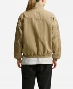 Nike Caitlin Clark ESPN College GameDay 2026 Basketball Beige Jacket
