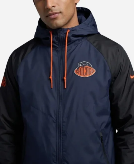 Nike Chicago Bears Rivalries 2026 Windrunner Navy Blue Full-Zip Jacket