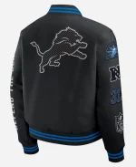 Nike Detroit Lions Rivalries Black Full-Snap Varsity Jacket