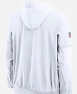 Nike Green Bay Packers Matt LaFleur Sideline Anorak Half-Zip Hooded Jacket