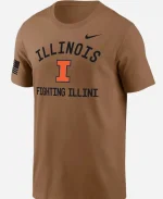 Nike Illinois Fighting Illini 2026 Military Appreciation Brown T-Shirt  