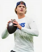 Nike J.J. McCarthy New York Giants Whit Long Sleeve T-Shirt