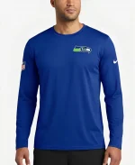 Unisex Nike Jalen Milroe Seattle Seahawks 2026 Royal Blue Legend Long Sleeve T-Shirt