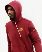 Nike Jayden Daniels Washington Commanders 2026 Sideline Club Hoodie
