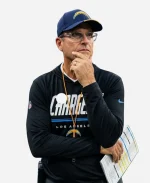 Nike LA Chargers Preseason 2026 Jim Harbaugh Hooded T-Shirt