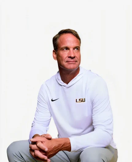 Unisex Nike Lane Kiffin LSU Tigers White Hooded T-Shirt  