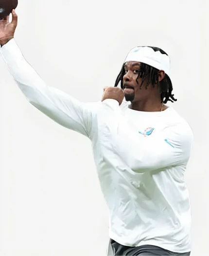 Unisex Nike Miami Dolphins 2026 Quarterback Long Sleeve T-Shirt