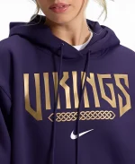 Nike Minnesota Vikings Rivalries Collection Phoenix Purple Oversized Pullover Hoodie