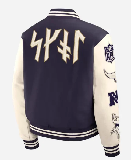 Nike Minnesota Vikings Rivalries 2026 Purple Varsity Jacket