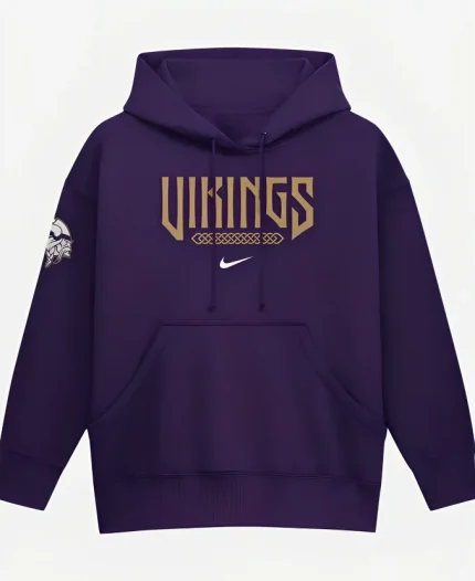 Nike Minnesota Vikings Rivalries 2026 Collection Purple Oversized Pullover Hoodie