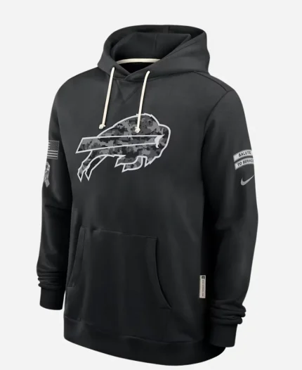 Nike NFL Buffalo Bills Salute to Service Sideline Dri-FIT Black Hoodie