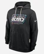 Nike NFL Team Chicago Bears Crucial Catch Sideline Fleece Black Hoodie