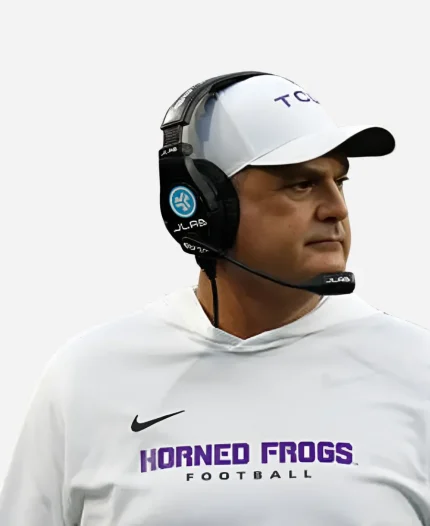 Nike TCU Horned Frogs 2026 HC Sonny Dykes Long Sleeve Hooded T-Shirt