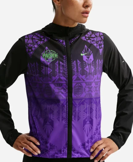 Nike Swift Repel Packable Running Purple Track Hooded Jacket