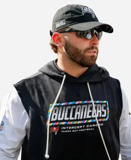 Nike Tampa Bay Buccaneers 2026 Baker Mayfield Crucial Catch Sideline Sleeveless Hoodie
