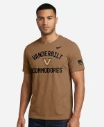 Nike Vanderbilt Commodores 2026 Military Appreciation Brown T-Shirt 
