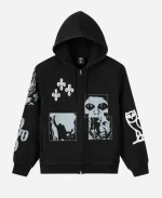 OVO The Exorcist Test Print Black Full-Zip Hoodie