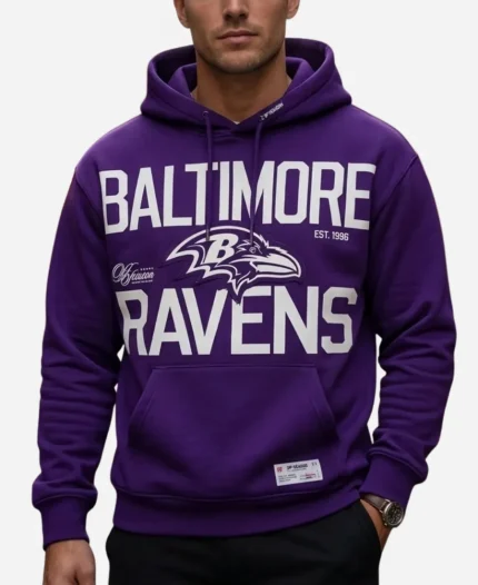 Unisex Off Season Baltimore Ravens 2026 Purple Oversized Hoodie