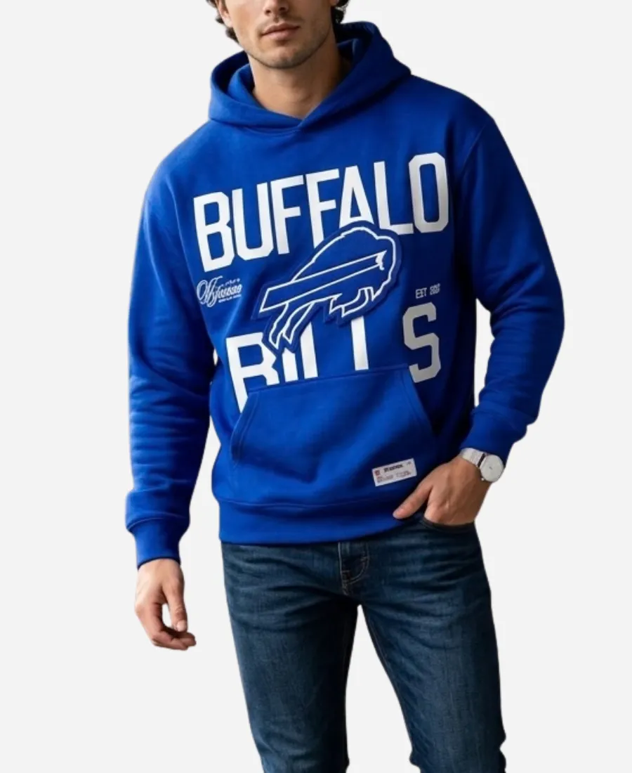 Off Season Buffalo Bills Royal Hoodie Off Season NFL Team Buffalo Bills 2026 Royal Blue Oversized Hoodie