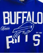Off Season NFL Team Buffalo Bills Royal Blue Oversized Hoodie