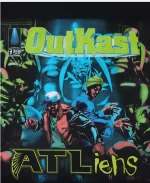 Unisex Outkast x Atlanta 30th Anniversary ATLiens Black T-Shirt