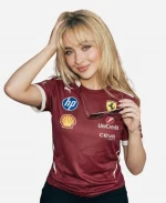 PUMA Sabrina Carpenter Scuderia Ferrari F1 Team Oversized Red T-Shirt
