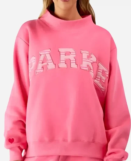 Parke x Pink Aid Varsity Mockneck Sweatshirt
