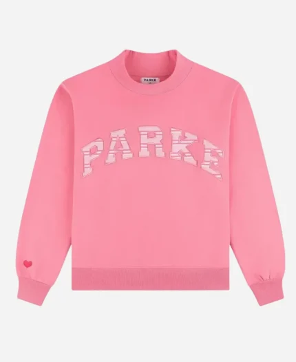 Parke x Pink Aid Breast Cancer Awareness 2026 Pink Varsity Mockneck Sweatshirt