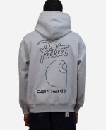 Patta x Carhartt WIP Grey Hooded Sweatshirt