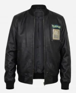 Pokemon Fire Dragon Black Leather Jacket