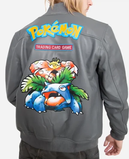 Pokemon Venusaur Tropical Bloom Toad Leather Jacket