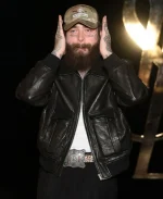 Post Malone Paris FW Leather Jacket
