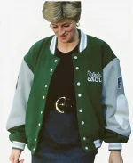 Princess Diana Eagles Green Varsity Jacket