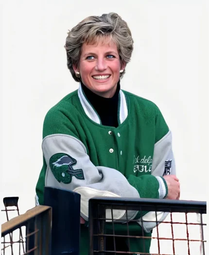 Diana Philadelphia Eagles Green Varsity Jacket