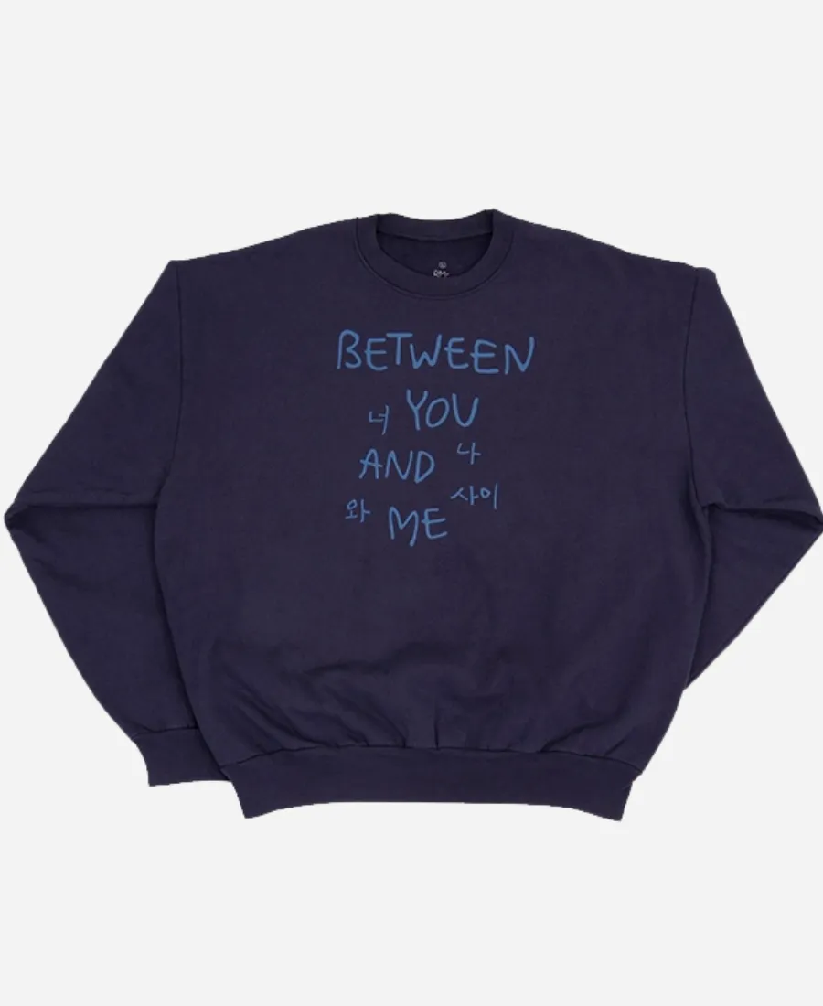 RM x SFMOMA Between You and Me Sweatshirt Unisex RM x SFMOMA 2026 Between You & Me Navy Blue SweatshirtÂ