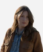 Sheriff Kerry Kane Tv Series Lanterns S01 Kelly Macdonald Brown Cotton Jacket