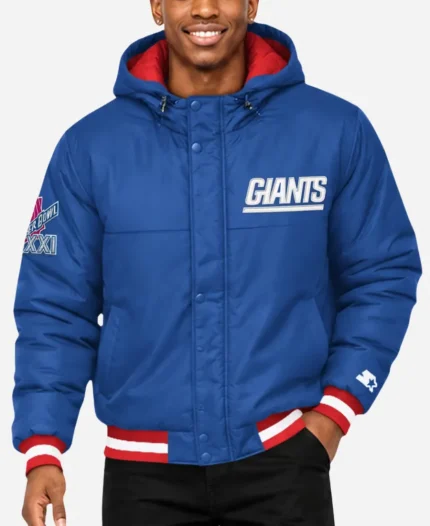 Starter NY Giants 2026 Super Bowl XXI Parka Hooded Jacket