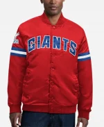 Starter NY Giants 2026 Super Bowl XXI Satin Varsity Jacket