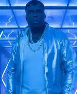 Street Fighter 50 Cent Silver Leather Jacket