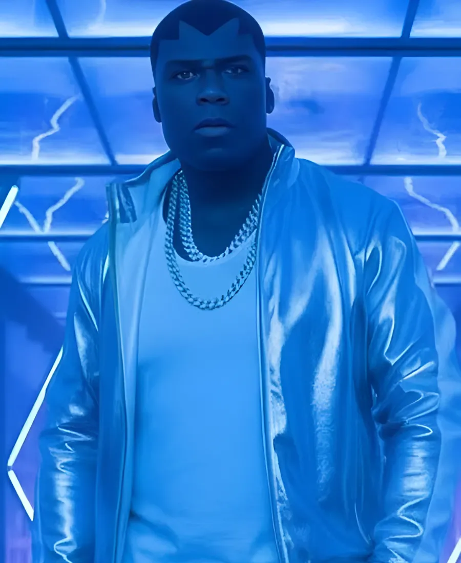 Street Fighter 50 Cent Leather Jacket Street Fighter 50 Cent Silver Leather Jacket