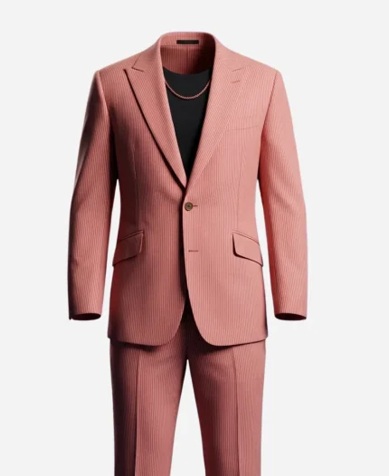 Street Fighter Los Angeles Premiere 2026 Jason Momoa Pink Pinstriped