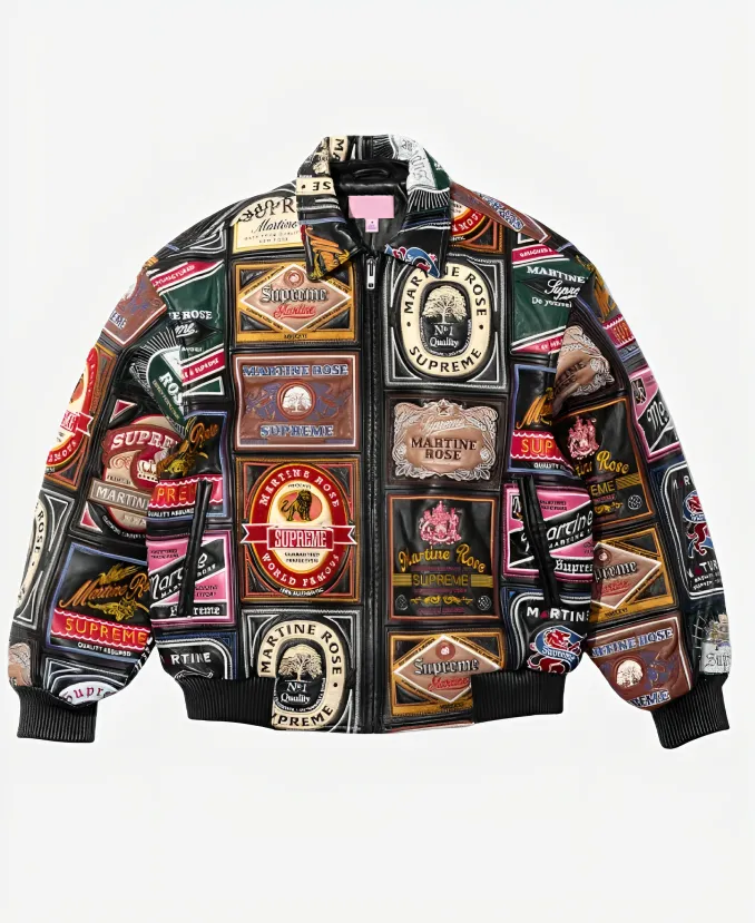 Supreme x Martine Rose Patchwork Leather Jacket Supreme × Martine Rose Patchwork Jacket