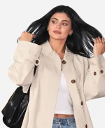 Sushi Park 2026 Kylie Jenner Beige Oversized Coat
