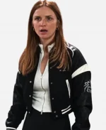 Ted Lasso Season 04 Lizzie Davis Cropped Varsity Jacket.